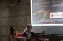EDUKATIF: AJI Subaya dan AJI Jakarta menggelar nobar dan diskusi Film Dokumenter Di Balik Ilusi Tembakau di Kampus UKWM Surabaya, Selasa (19/05/2026). (Panitia for radarpantura.id)