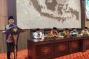 LEGISLATOR: Anggota DPRD Sumenep, Hosnan, saat menyampaikan laporan dalam rapat paripurna anggota DPRD Sumenep. (DPRD Sumenep for Radarpantura.id)