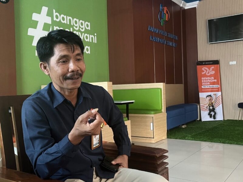 PEJABAT PUBLIK: Kepala BPS Sumenep, Handoyo Wijoyo. (Radarpantura.id/Moh Busri)