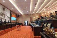 LEGISLASI: DPRD Sumenep menggelar rapat paripurna bersama pemerintah daerah, Senin (29/6). (DPRD Sumenep for Radarpantura.id)