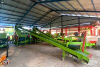 ASET PEMERINTAH: Fasilitas mesin RDF pengolah sampah di area TPA Desa Torbang, Kecamatan Batuan, Sumenep. (Miftahol Rosiqin/Radarpantura.id)
