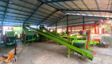 ASET PEMERINTAH: Fasilitas mesin RDF pengolah sampah di area TPA Desa Torbang, Kecamatan Batuan, Sumenep. (Miftahol Rosiqin/Radarpantura.id)