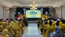 KONTESTASI POLITIK: DPD Partai Golkar Sumenep menggelar Musda XI di Ballroom Hotel C1 Sumenep, Rabu (29/7). (Moh Busri/Radarpantura.id)