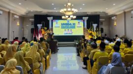 KONTESTASI POLITIK: DPD Partai Golkar Sumenep menggelar Musda XI di Ballroom Hotel C1 Sumenep, Rabu (29/7). (Moh Busri/Radarpantura.id)