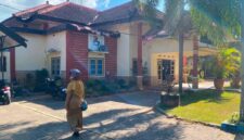 BANGUNAN: Kantor Diskop UKM Perindag Sumenep di Jalan Urip Sumoharjo No. 6, Dusun Mastasek, Pabian, Kecamatan Kota Sumenep, Kabupaten Sumenep. (Miftahol Rosiqin/Radarpantura.id)