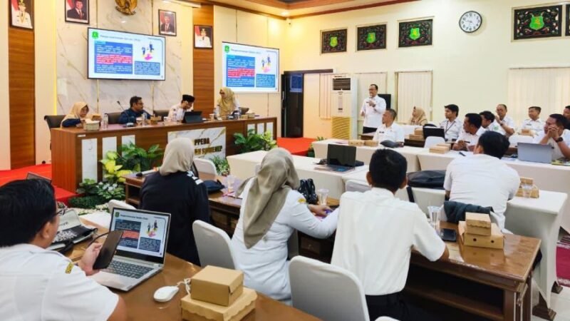 INOVATIF: Bappeda Sumenep menggelar bimtek terkait perda PUG beberapa waktu lalu. (Bappeda Sumenep for Radarpantura.id)