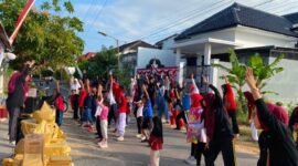 BUGAR: Bimbel Gemilang Nusantara menggelar JJS Semarak Kemerdekaan, Minggu (23/8). (Gemilang Nusantara for Radarpantura.id)