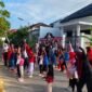 BUGAR: Bimbel Gemilang Nusantara menggelar JJS Semarak Kemerdekaan, Minggu (23/8). (Gemilang Nusantara for Radarpantura.id)