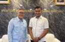 AGENDA POLITIK: Mahsun (kanan) menemui Ketua Umum PAN Zulkifli Hasan di Jakarta. (Radarpantura.id/Istimewa)