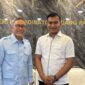 AGENDA POLITIK: Mahsun (kanan) menemui Ketua Umum PAN Zulkifli Hasan di Jakarta. (Radarpantura.id/Istimewa)